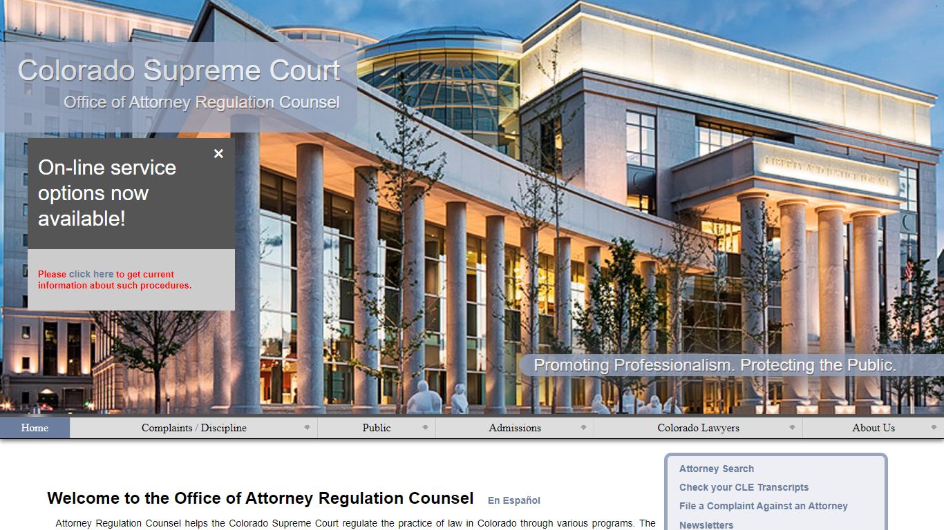 Attorney Regulation Counsel - Colorado Supreme Court